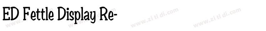 ED Fettle Display Re字体转换